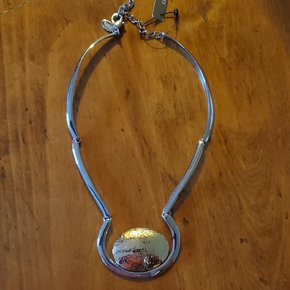 Chico's silver and gold toned necklace statement